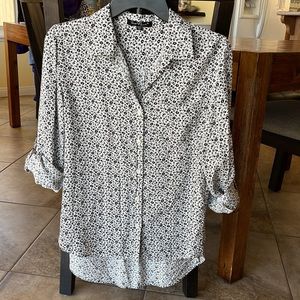 Velvet Heart Flower Blouse, M
